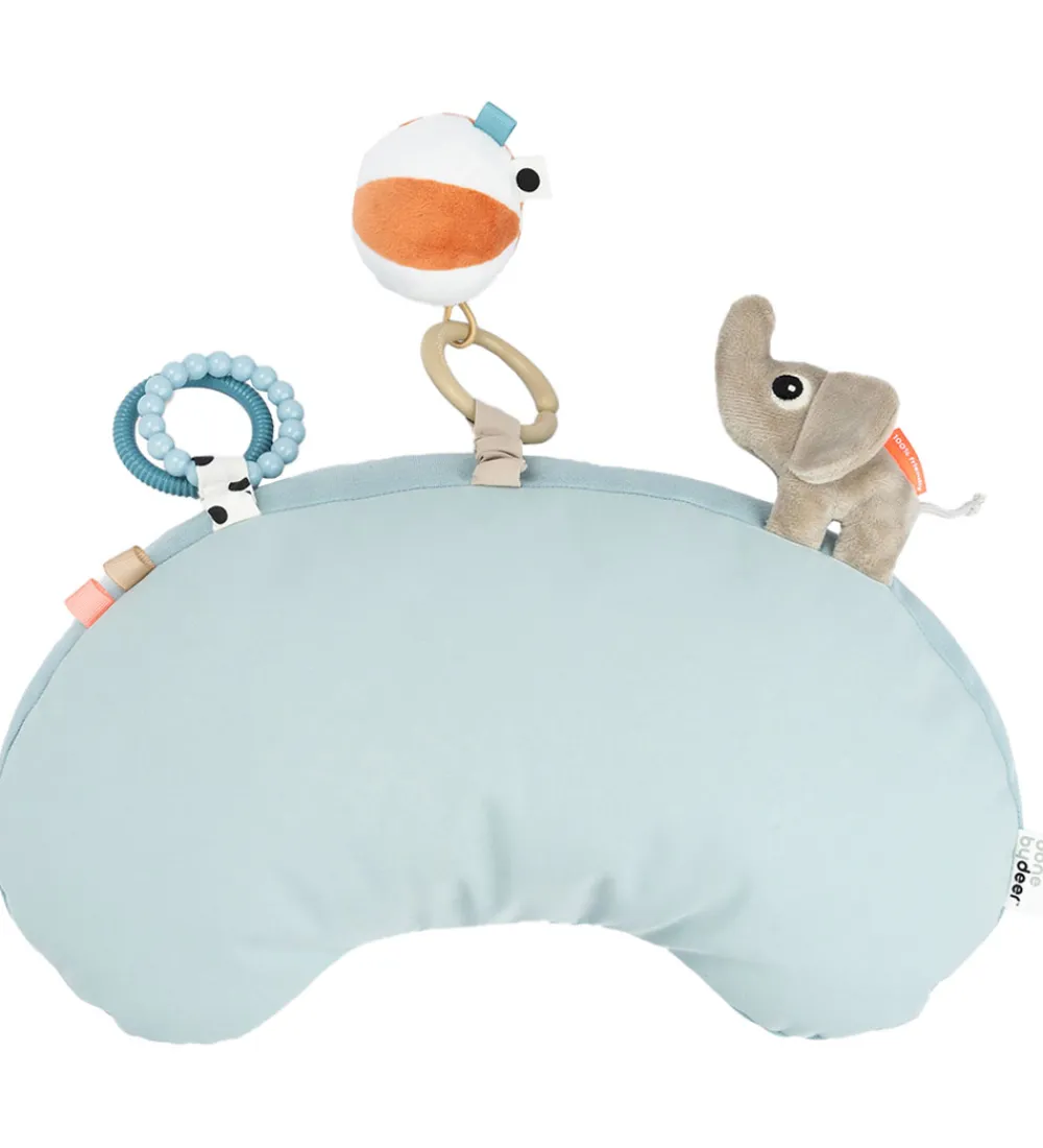 Done by Deer Babylegetøj|Aktivitetslegetøj>Pude m. Aktivitetslegetøj - Playground - Blå