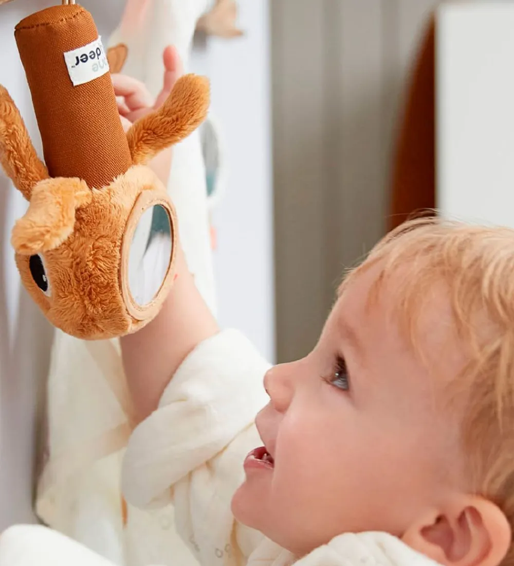 Done by Deer Gribelegetøj>Rangle m. Spejl - Sensory - Jelly Mustard