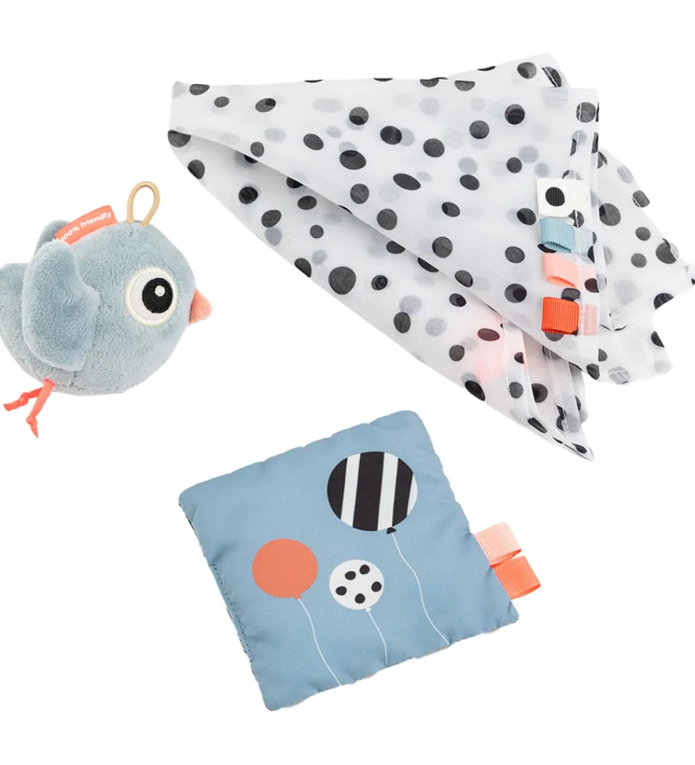 Done by Deer Aktivitetslegetøj>Sanselegetøjssæt - Birdee - Blå