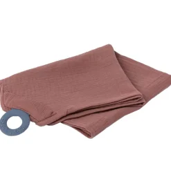 Doomoo Babylegetøj|Bideringe>Ammetæppe m. Bidering - Musselin - 100x85 cm - Terracotta