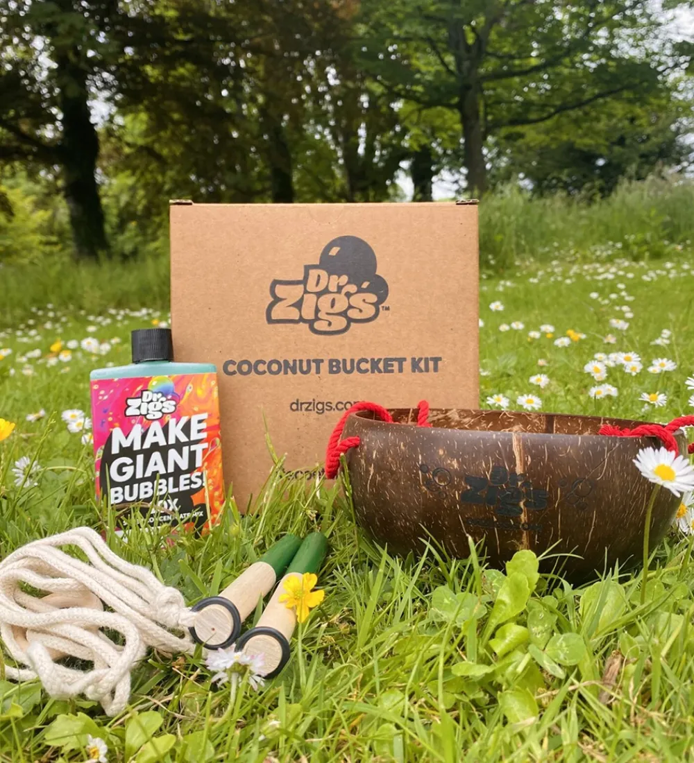 Dr Zigs Udeleg Og Udendørs Legetøj|Vandleg>Sæbebobble Sæt - Coconut Bucket Kit