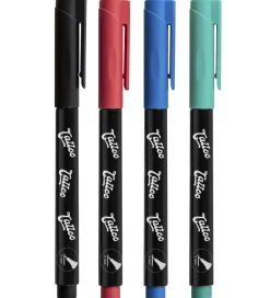 Eberhard Faber Tuscher Og Farver>Tattoo Tusch m. Skabeloner - Kids - 4 Farver