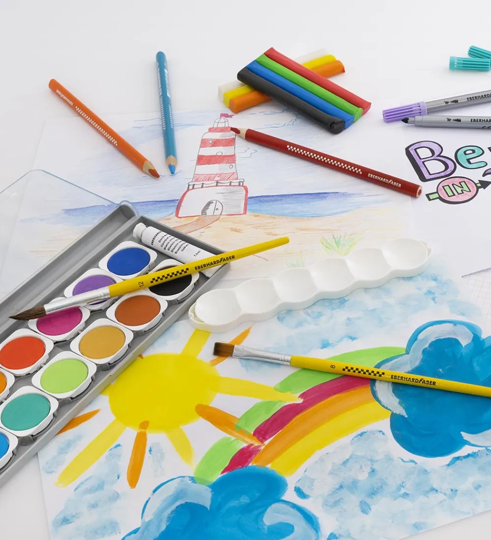 Eberhard Faber Tuscher Og Farver|Maling>Vandfarver - 12 stk.