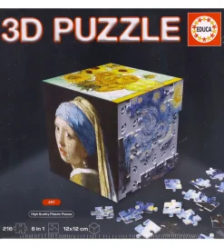 Educa Puslespil>3D Puslespil - 216 Brikker - Cube Art