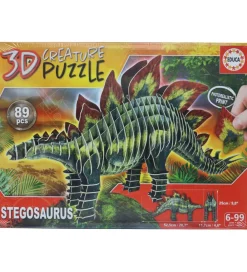 Educa Puslespil>3D-Puslespil - Stegosaurus - 89 Brikker