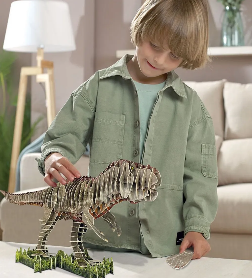 Educa Puslespil>3D-Puslespil - T-Rex - 82 Brikker