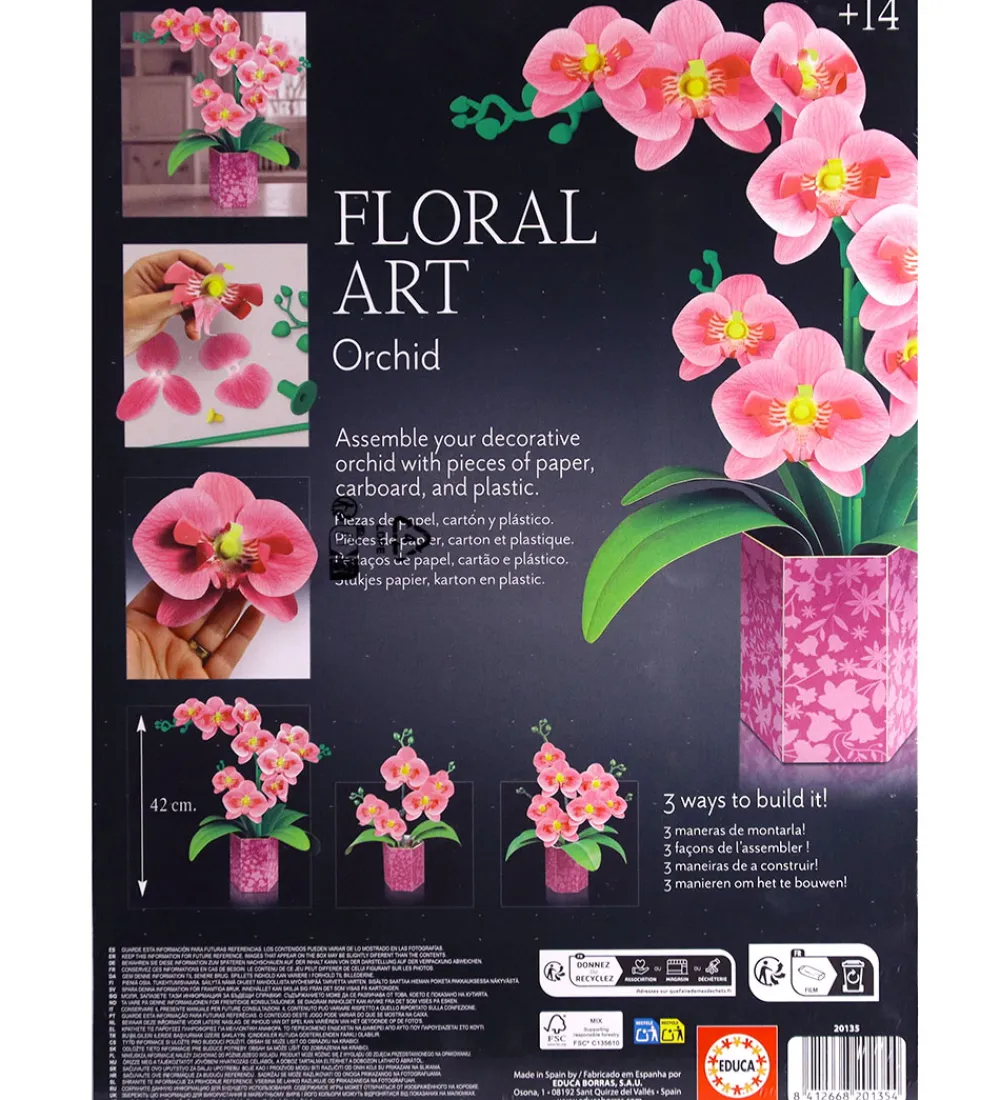 Educa Kreativ Leg|Kreasæt>Kreasæt - Floral Art - Orchid