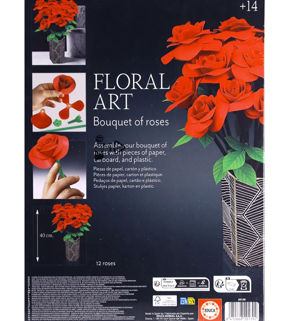 Educa Kreativ Leg|Kreasæt>Kreasæt - Floral Art - Bouquet Of Roses