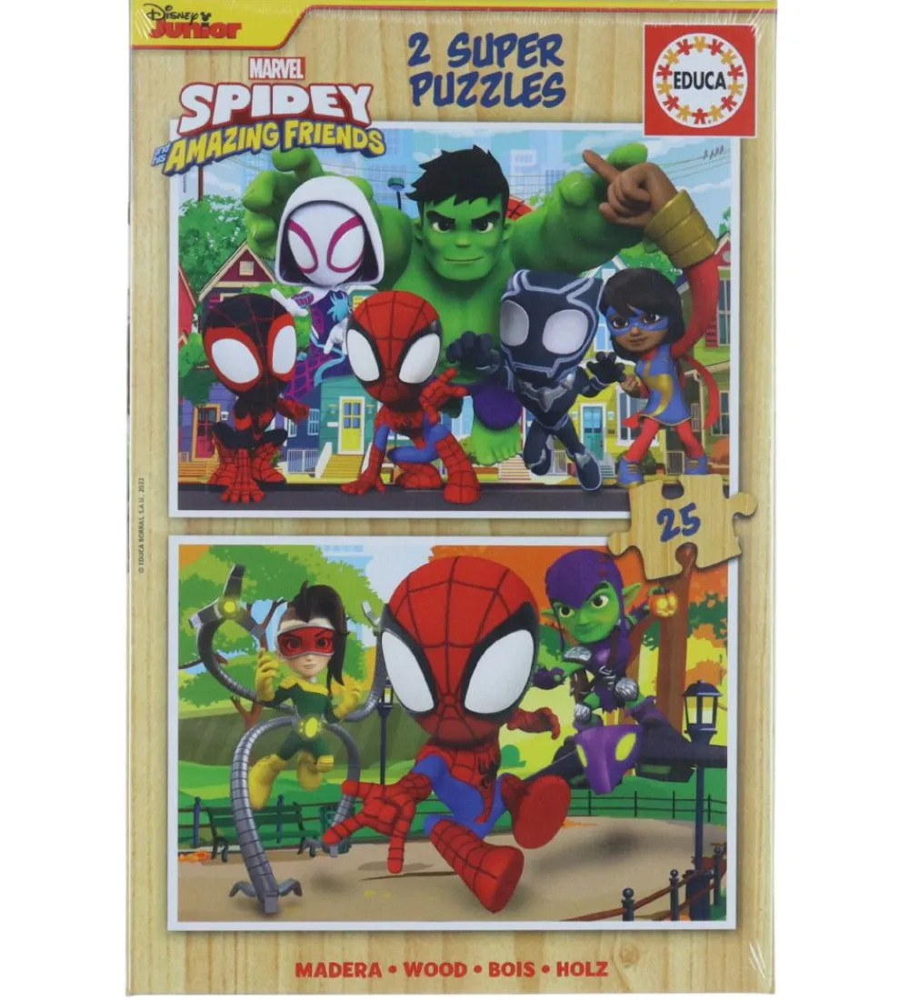 Educa Puslespil>Puslespil - Marvel Spidey - 2x25 Brikker