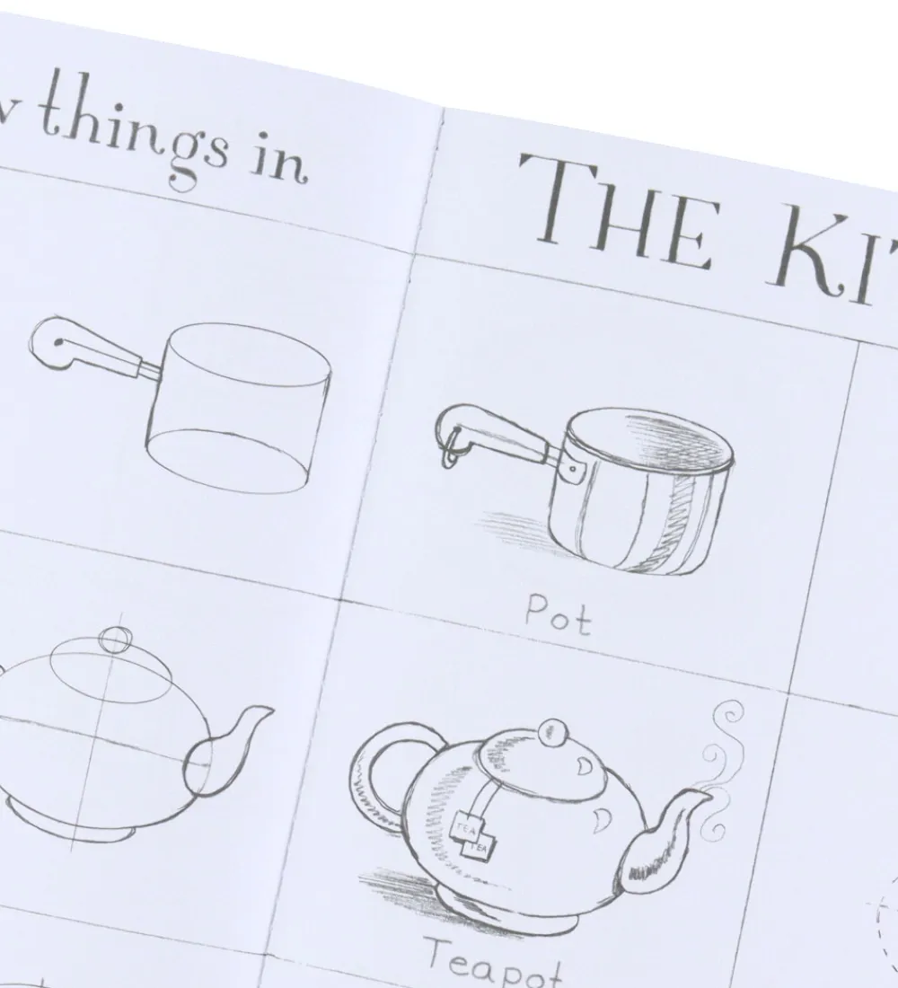 Eeboo Malebog>Bog - Lær At Tegne - Simple Former - Engelsk