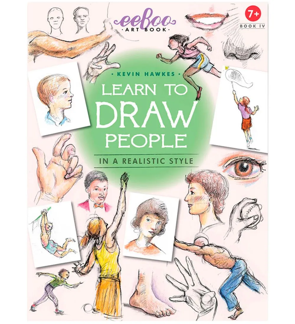 Eeboo Malebog>Bog - Lær At Tegne Relistiske Mennesker - Engelsk