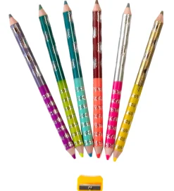 Eeboo Tuscher Og Farver>Farveblyanter - 6 Stk. - Jumbo - King Fox