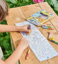 Eeboo Tuscher Og Farver>Farveblyanter - 8 Stk. - Vilde Dyr m. Tegning