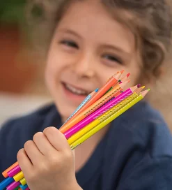 Eeboo Tuscher Og Farver>Farveblyanter - 12 stk. - Fluorescerende