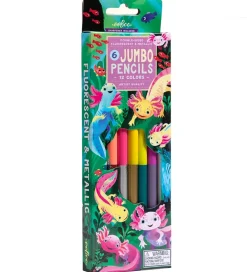 Eeboo Tuscher Og Farver>Farveblyanter - 6 Stk. - Jumbo - Axolotl