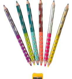 Eeboo Kreativ Leg|Tuscher Og Farver>Farveblyanter - Jumbo - Dobbeltsidet - 6-pak