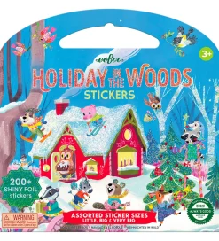 Eeboo Kreasæt>Klistermærkebog - 200+ stk. - Jul i Skoven