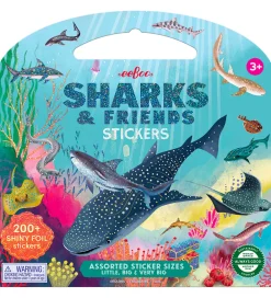 Eeboo Kreasæt>Klistermærkebog - Hajer