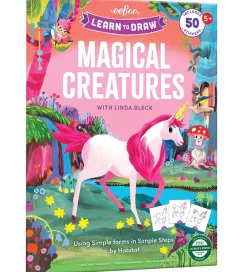 Eeboo Malebog>Malebog - Lær At Tegne - Magiske Skabninger