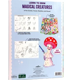 Eeboo Malebog>Malebog - Lær At Tegne - Magiske Skabninger