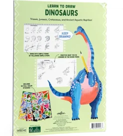 Eeboo Malebog>Malebog - Lær At Tegne - Dinosaurer