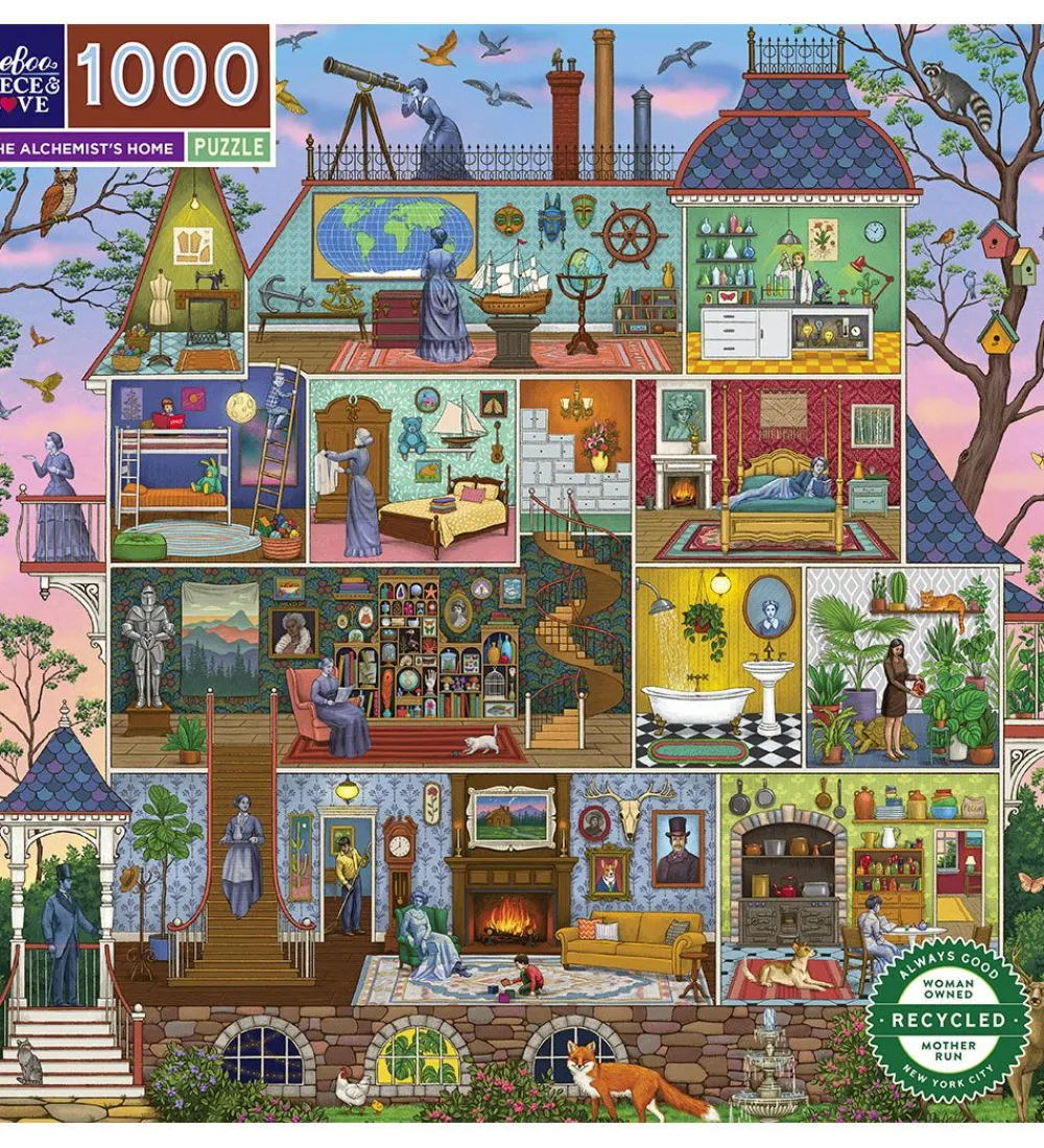 Eeboo Puslespil>Puslespil - 1000 Brikker - 58,5x58,5 cm - The Alchemist's