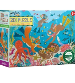 Eeboo Puslespil>Puslespil - 20 Brikker - 28x38 cm - Dybhavsskat