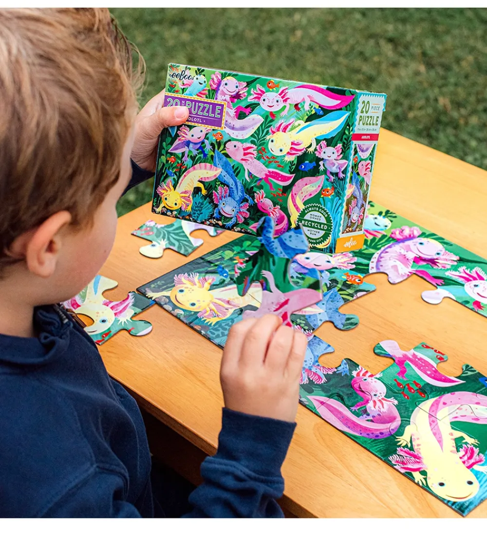 Eeboo Puslespil>Puslespil - 20 Brikker - 28x38 cm - Axolotl