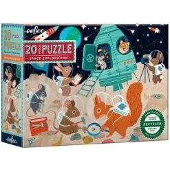 Eeboo Puslespil>Puslespil - 20 Brikker - 28x38 cm - Rummet