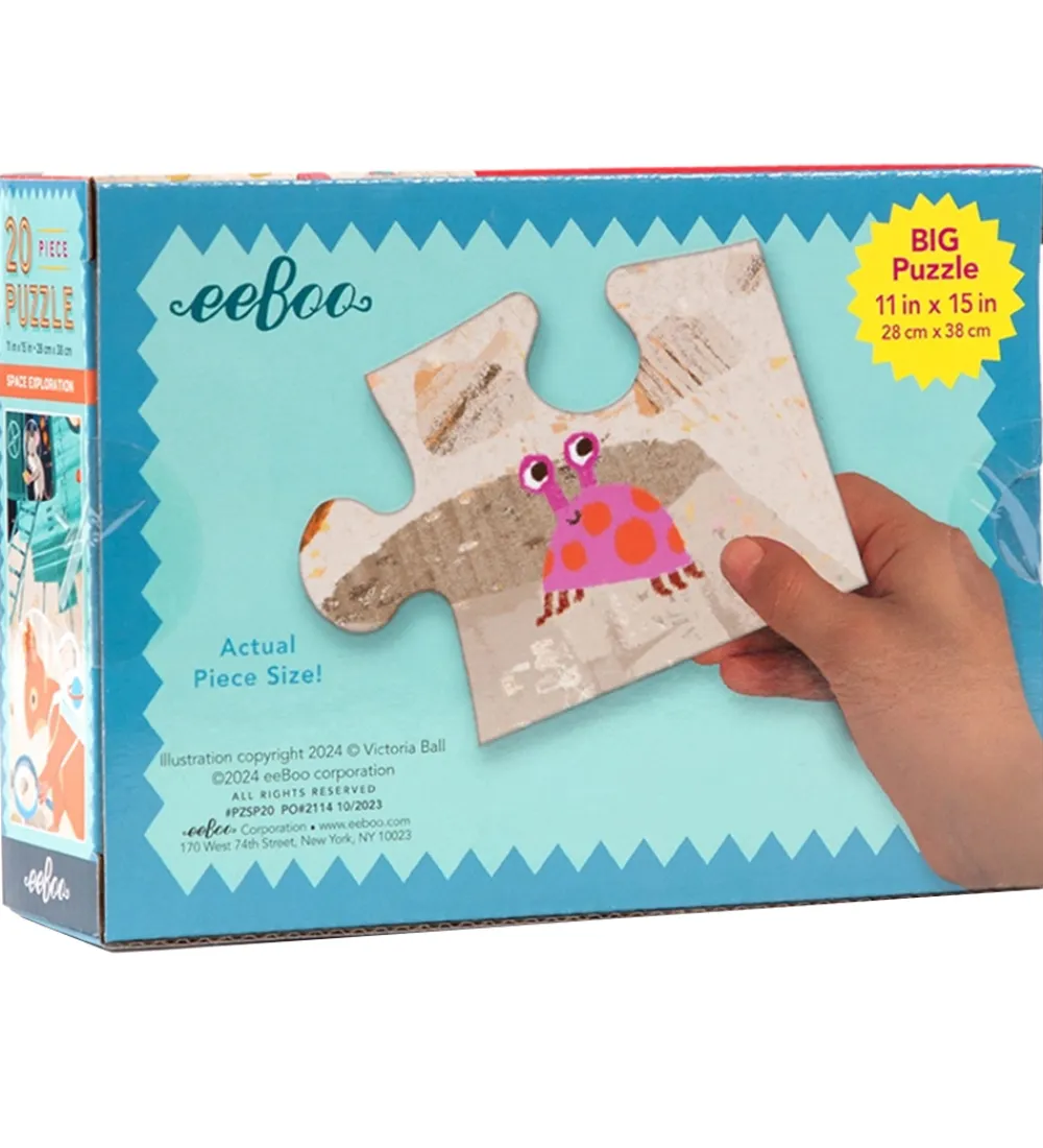 Eeboo Puslespil>Puslespil - 20 Brikker - 28x38 cm - Rummet