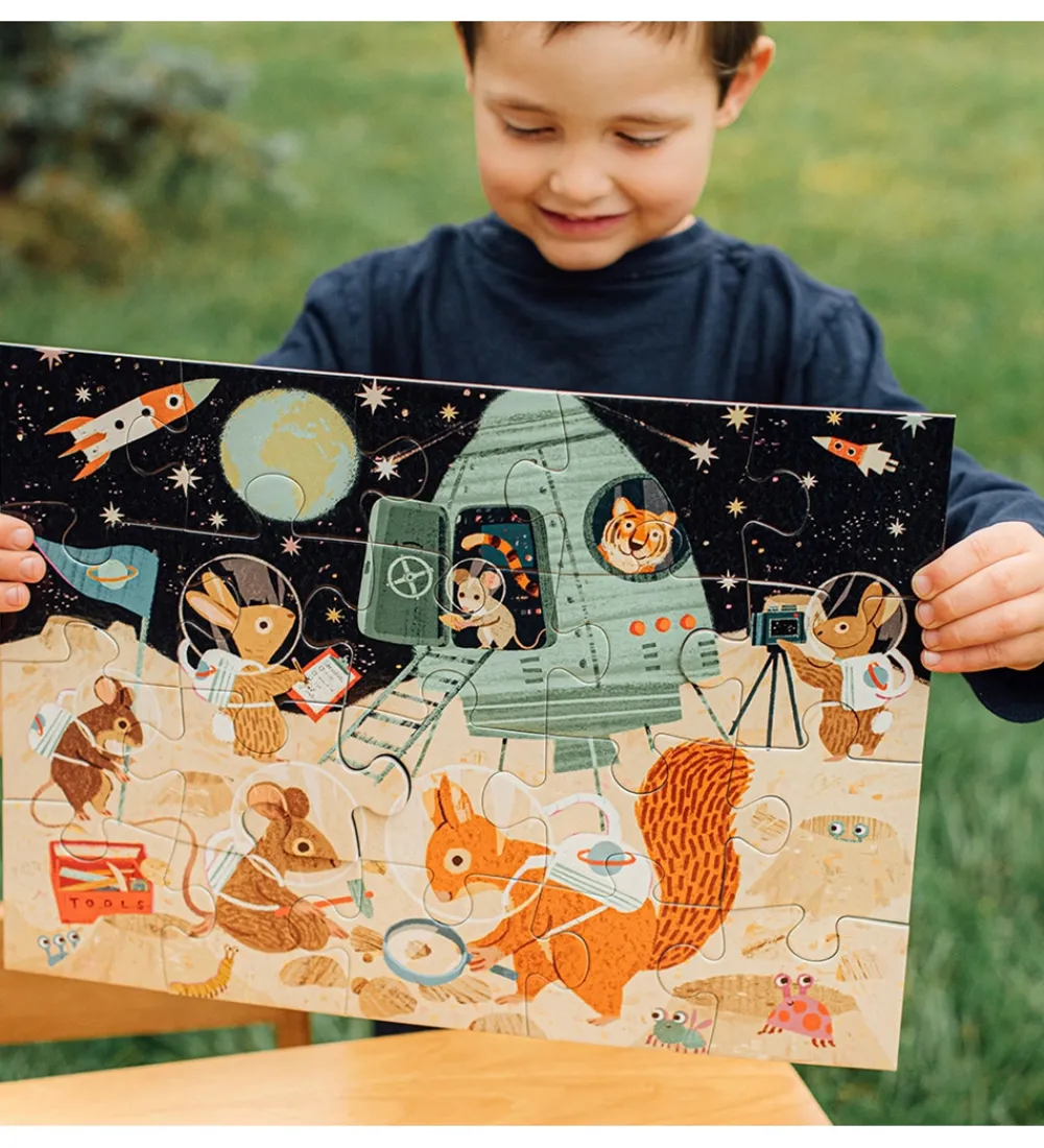 Eeboo Puslespil>Puslespil - 20 Brikker - 28x38 cm - Rummet