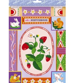 Eeboo Malebog>Skitseblok - Jordbær