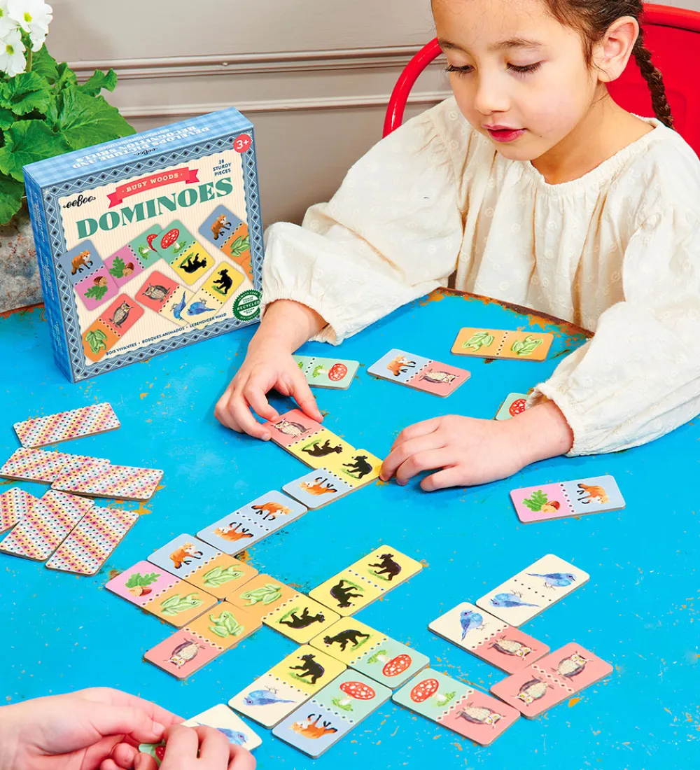 Eeboo Spil>Spil - Domino - Busy Woods