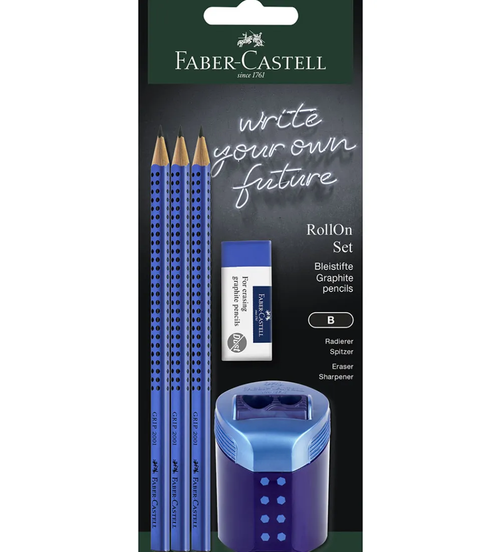 Faber-Castell Tuscher Og Farver>Blyantsæt - Roll On - 5 Dele - Sky Blue