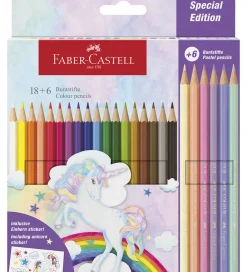Faber-Castell Tuscher Og Farver>Farveblyanter - 24 stk. Unicorn Pastel