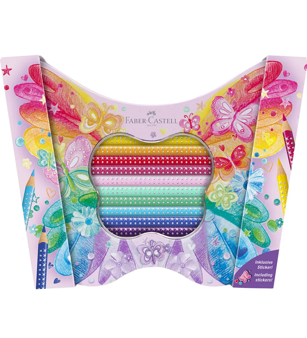 Faber-Castell Tuscher Og Farver>Farveblyanter - Trekantet - Grip Sommerfugl - 20 s