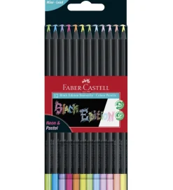 Faber-Castell Tuscher Og Farver>Farveblyanter - Trekantet - 12 stk - Neon/Pastel
