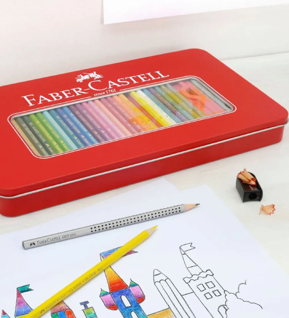 Faber-Castell Tuscher Og Farver>Farveblyanter - Slot - 36 stk - Multifarvet