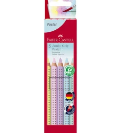Faber-Castell Tuscher Og Farver>Farveblyanter - Trekantet - Jumbo Grip - 5 stk. -