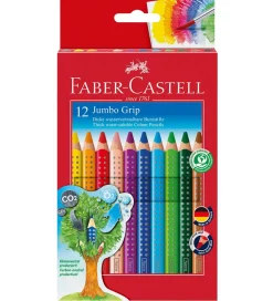 Faber-Castell Tuscher Og Farver|Maling>Farveblyanter - Jumbo Grip - Akvarel - 12 stk - Mu