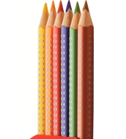 Faber-Castell Tuscher Og Farver|Maling>Farveblyanter - Jumbo Grip - Akvarel - 6 stk - Mul