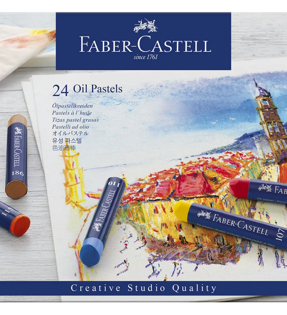 Faber-Castell Tuscher Og Farver>Fedtfarver - 24 stk
