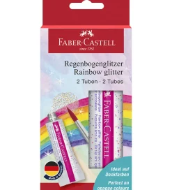 Faber-Castell Tuscher Og Farver|Maling>Glitter Tuber - 2 stk. - Rainbow