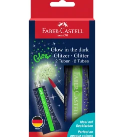 Faber-Castell Tuscher Og Farver|Maling>Glitter Tuber - 2 stk. - Glow In The Dark