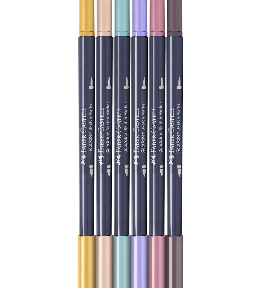 Faber-Castell Kreativ Leg|Tuscher Og Farver>Tuscher - 6 Stk. - Goldfaber Sketch - Fashion