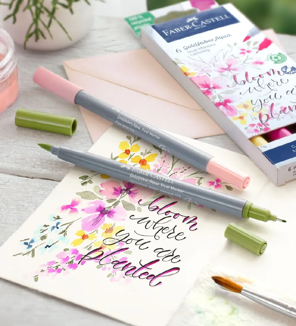 Faber-Castell Tuscher Og Farver>Tuscher - 6 stk. - Lettering