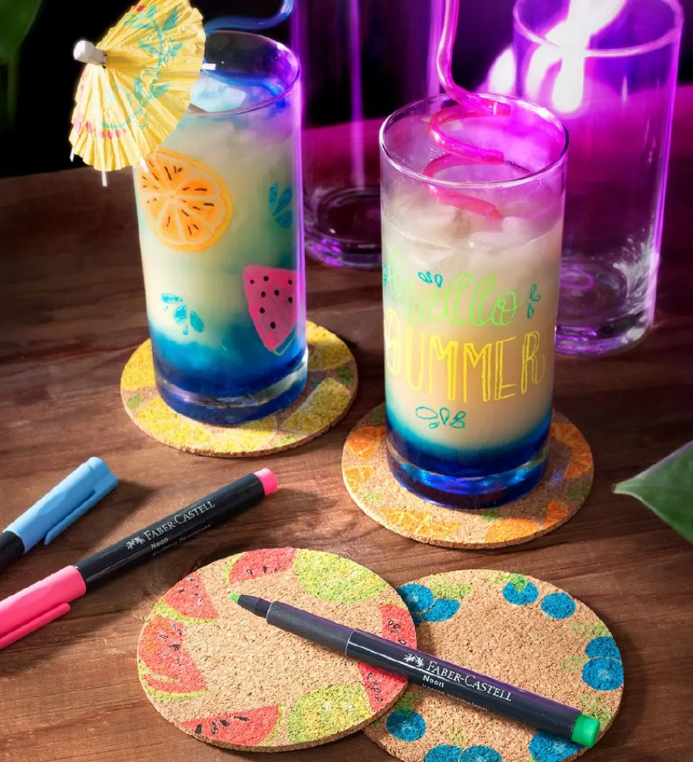 Faber-Castell Tuscher Og Farver>Tuscher - 6 stk. - Neon