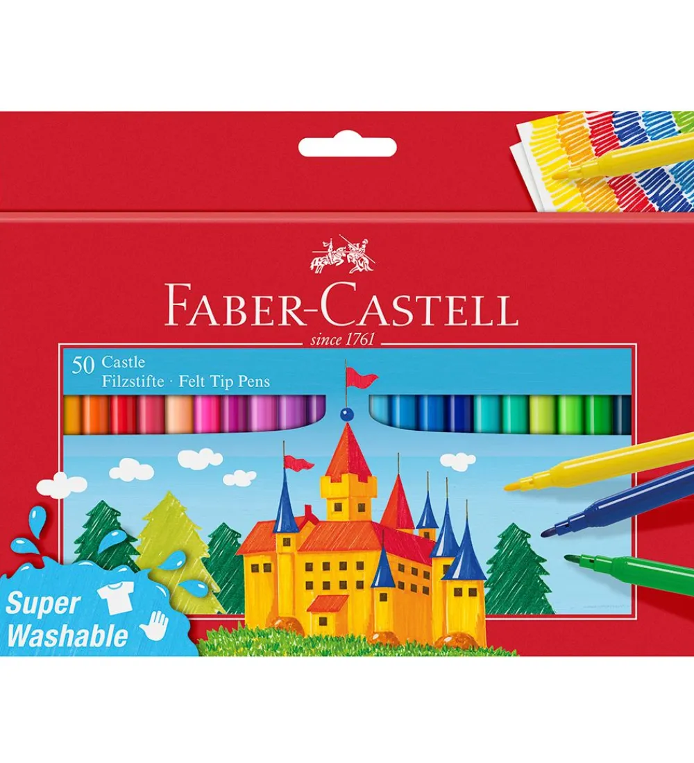 Faber-Castell Tuscher Og Farver>Tuscher - Børn - 50 stk. - Multifarvet