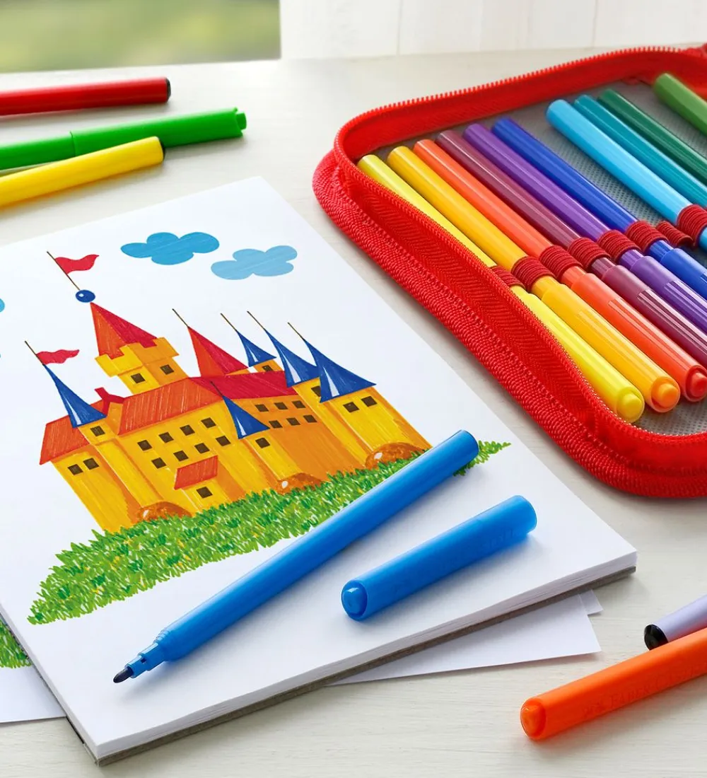 Faber-Castell Tuscher Og Farver>Tuscher - Børn - 50 stk. - Multifarvet