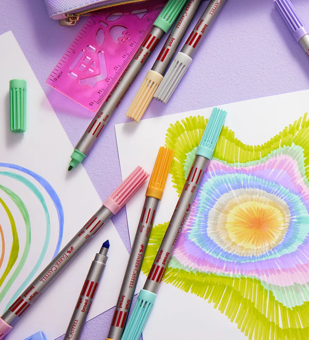 Faber-Castell Tuscher Og Farver>Tuscher - Dobbelt Tyk/Tynd - 40 stk